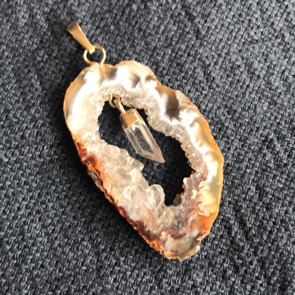 Large Geode Pendant
